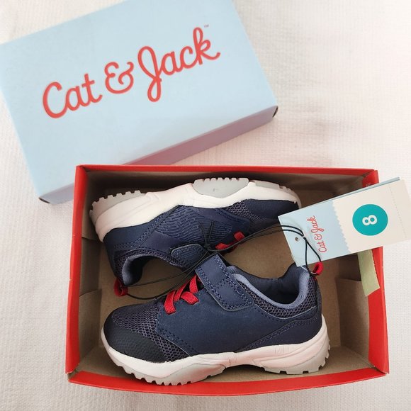 Cat & Jack Shoes Cat Jack Toddler Boys Ari Sneakers Navy Blue Hook